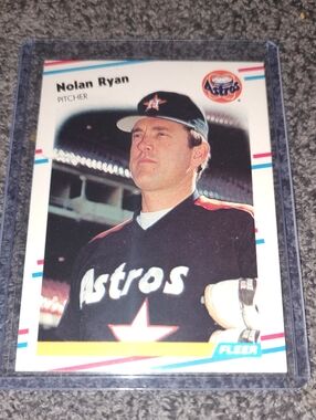 Nolan Ryan Astros Baseball Card - 88 Fleer